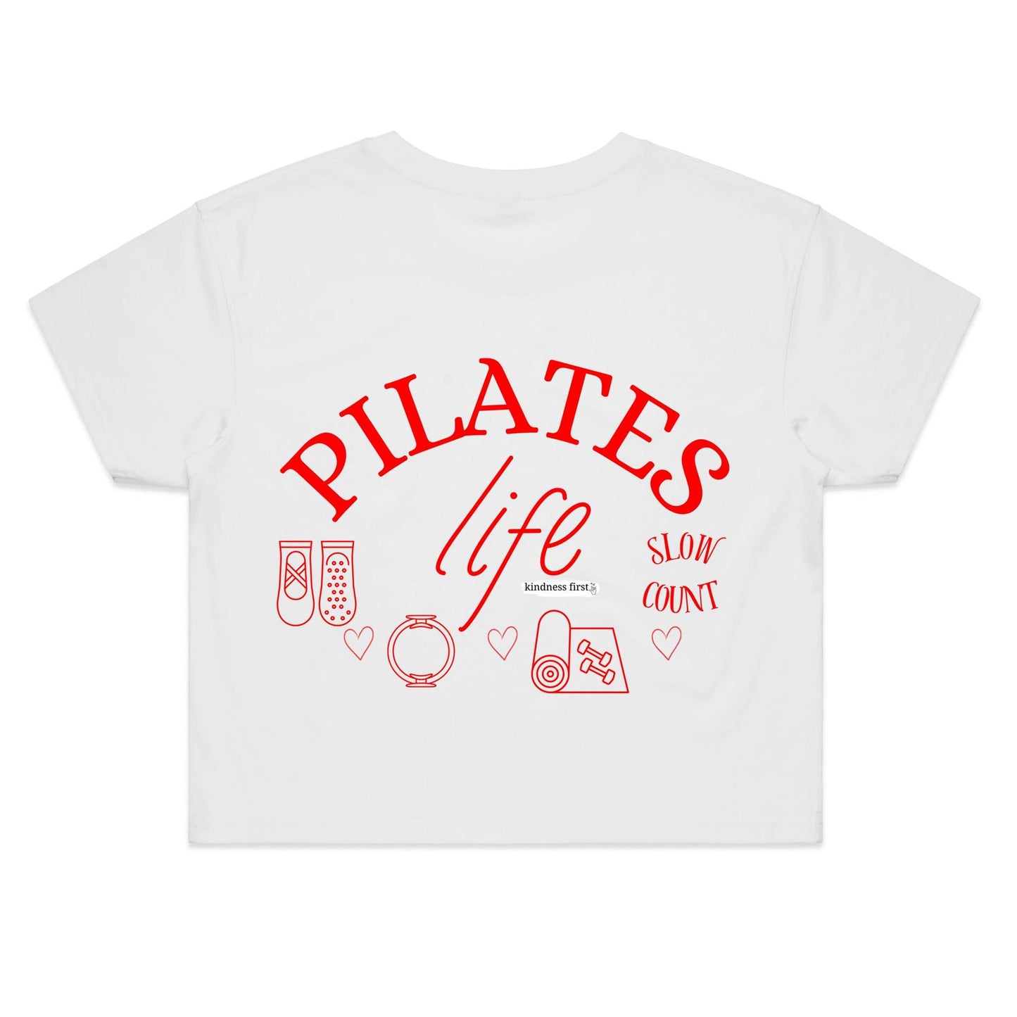 Pilates Life - Kindness for the mind and body Crop Tee