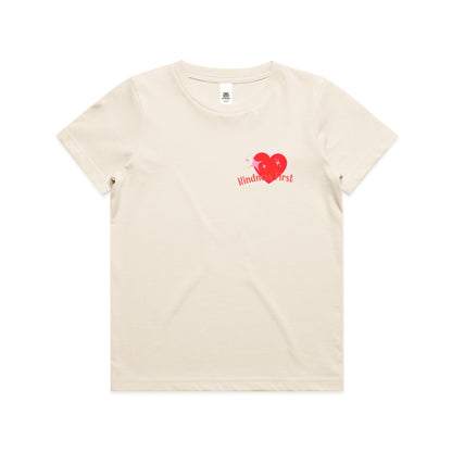 Kindness Vibes Only reds, pinks and green - Youth Staple Tee