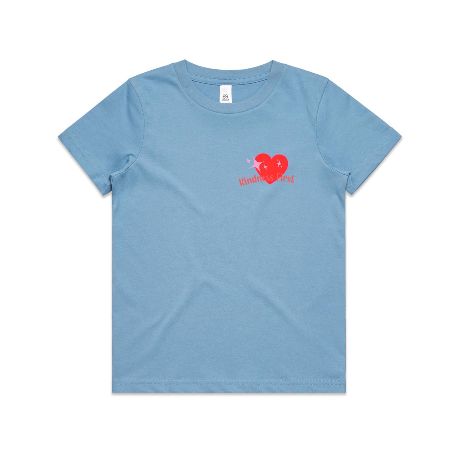 Kindness Vibes Only reds, pinks and green - Youth Staple Tee