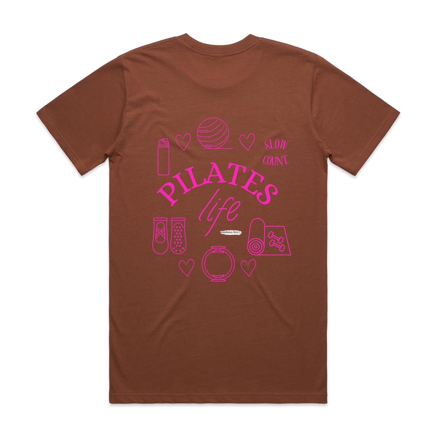 Pilates Life - Kindness for the mind and body Pink Print