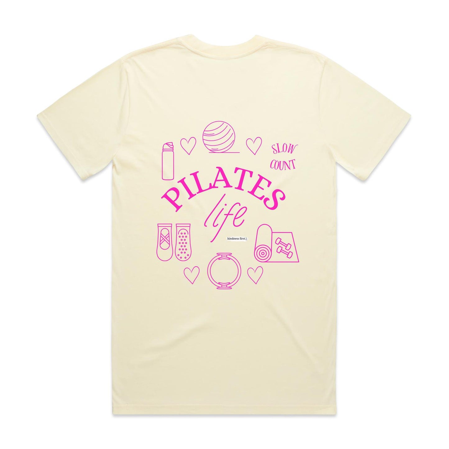 Pilates Life - Kindness for the mind and body Pink Print