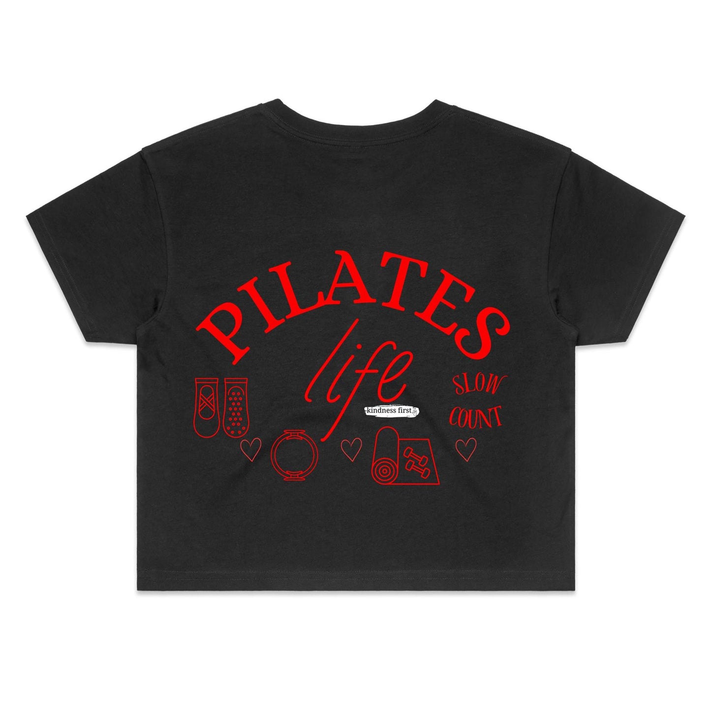 Pilates Life - Kindness for the mind and body Crop Tee