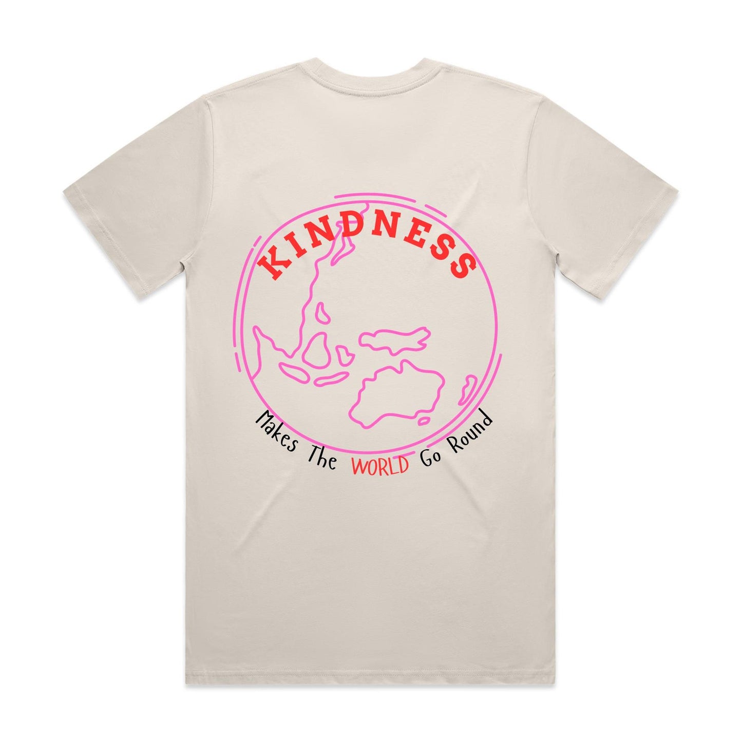 Kindness Makes the World Go Round  - Pink and Red
