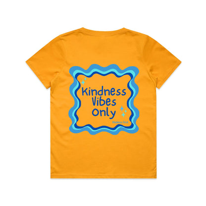 Kindness Vibes Only - retro blues - Youth Tee