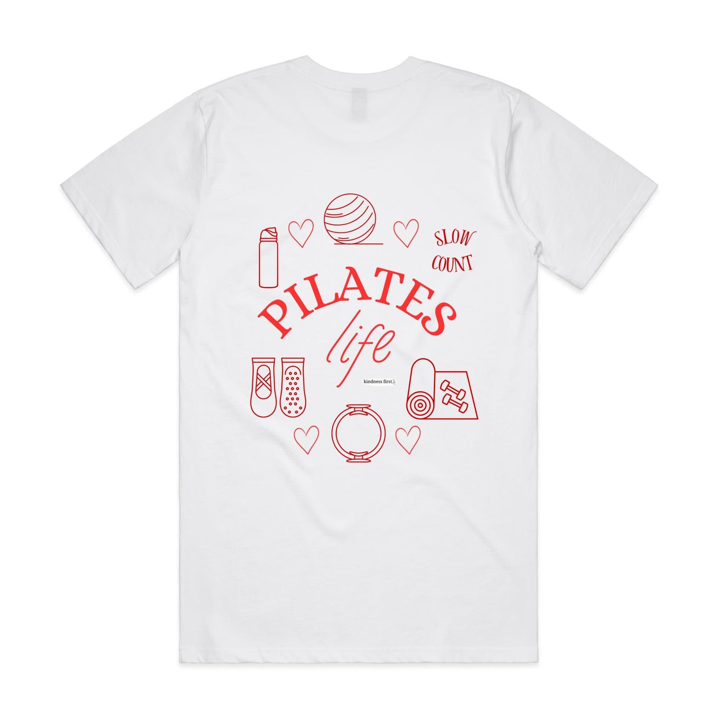 Pilates Life - Kindness for the mind and body - Red Print