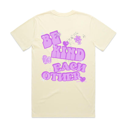 Be KIND to each other - retro purple and grey