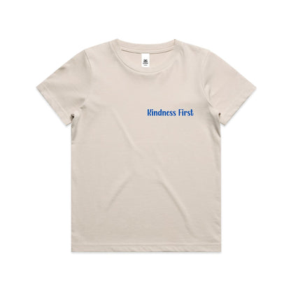 Kindness Vibes Only - retro blues - Youth Tee