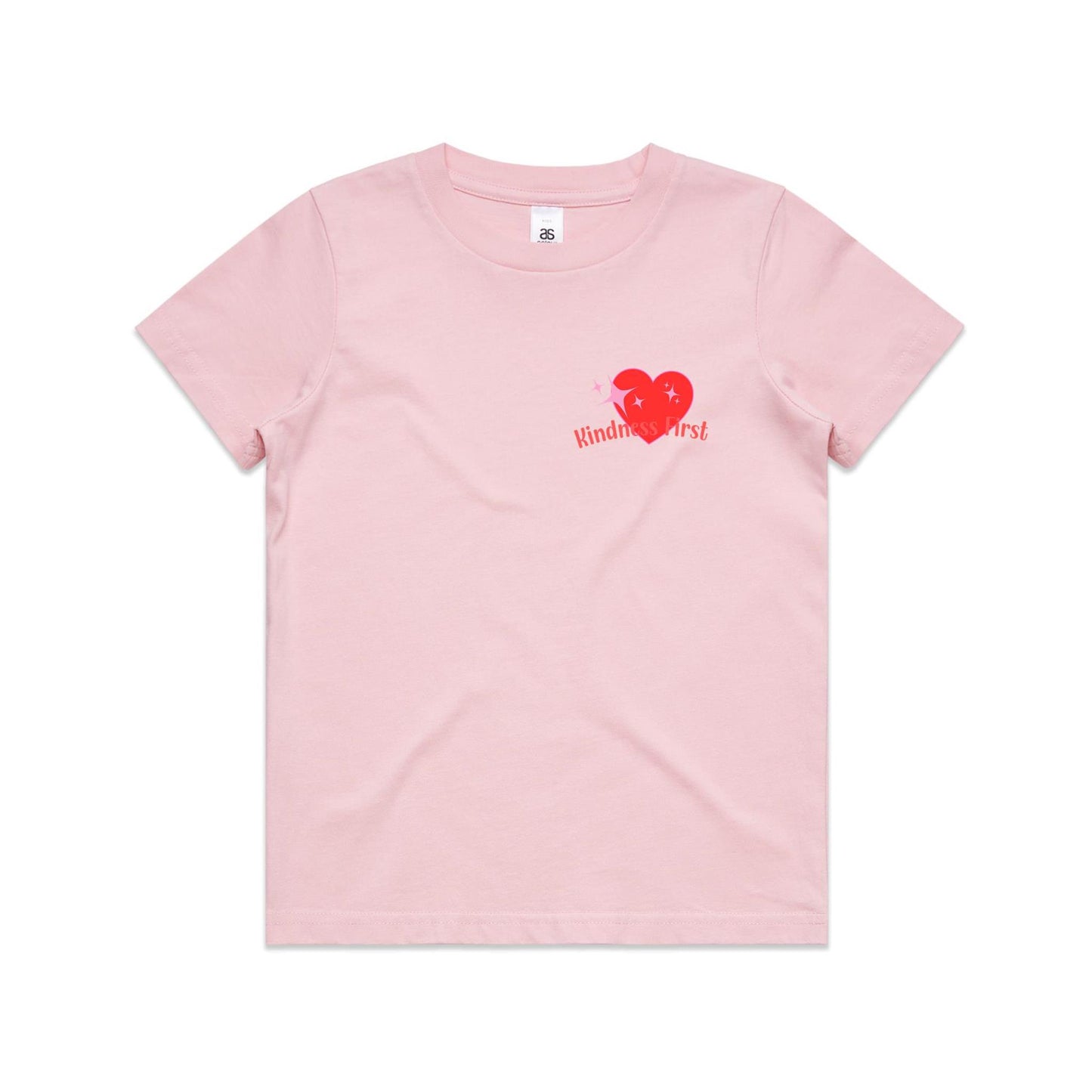 Kindness Vibes Only reds, pinks and green - Youth Staple Tee