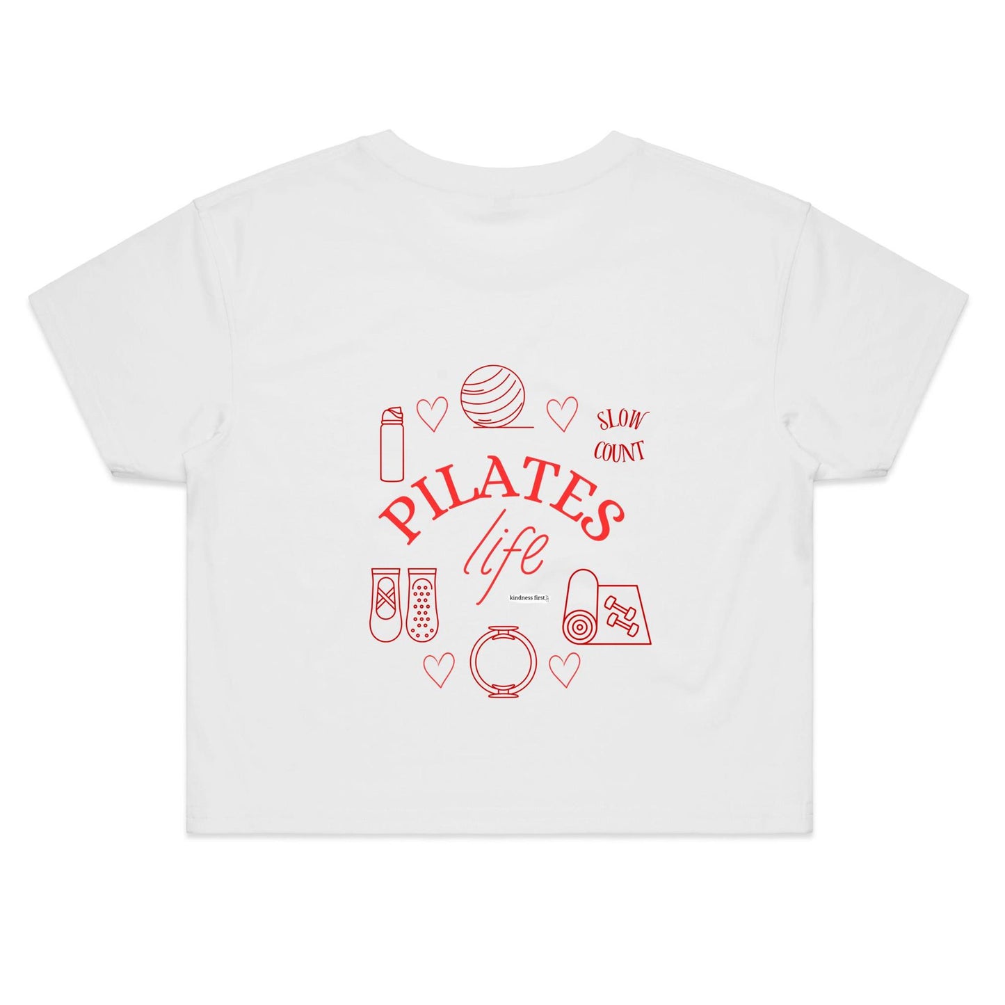 Pilates Life - Kindness for the mind and body Women's Crop Tee