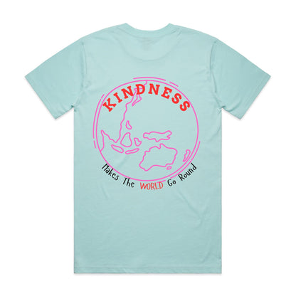 Kindness Makes the World Go Round  - Pink and Red