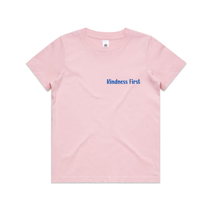 Kindness Vibes Only - retro blues - Youth Tee