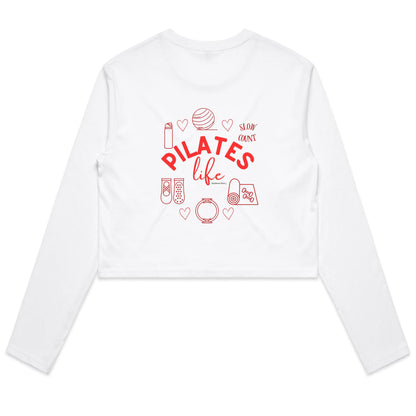 Pilates Life - Women's Long Sleeve Crop Tee