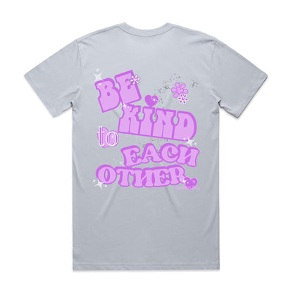 Be KIND to each other - retro purple and grey