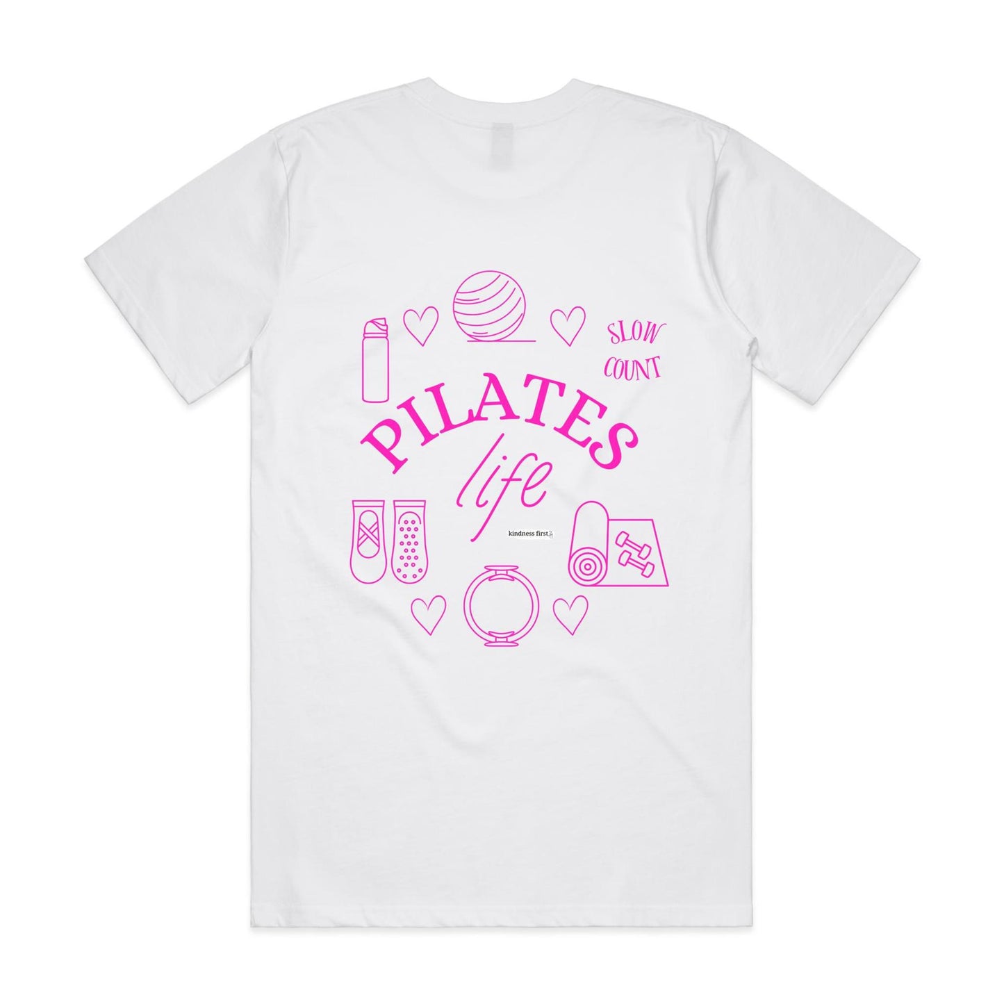 Pilates Life - Kindness for the mind and body Pink Print